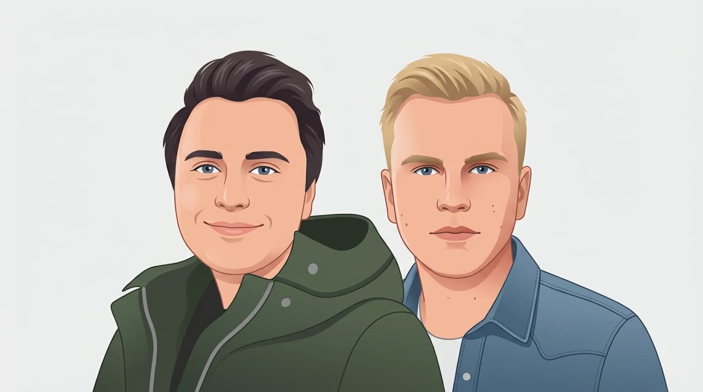 Casper och Christopher på Webbup